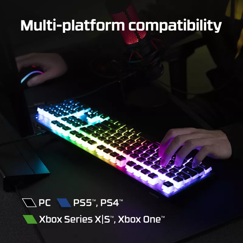 HyperX Alloy Origins Core – Mechaninė žaidimų klaviatūra, HX Blue (JAV išdėstymas)