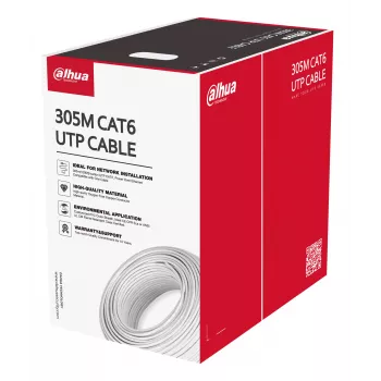 Dahua Technology PFM920I-6UN-C-V2 tinklo kabelis 305 m Cat6 U/UTP (UTP) balta