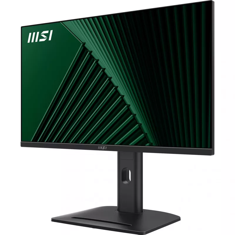 Monitorius MSI PRO MP275PG 27 colių, FHD (1920 x 1080), 100 Hz, IPS, 1 ms, 1x HDMI 1.4b, 1x DP 1.2a išvestis, 1x D-Sub (VGA), įmontuoti garsiakalbiai, antirefleksinis, be mirgėjimo, mažiau mėlynos šviesos, TÜV sertifikuotas, VESA, Kensington, 4 krypčių re