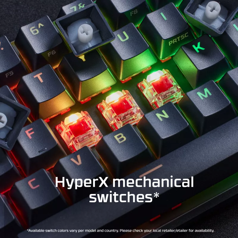 HyperX Alloy Origins 65 – mechaninė žaidimų klaviatūra (HX Red, US išdėstymas)