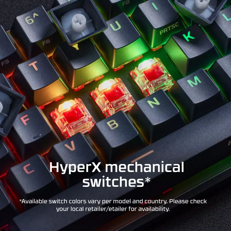 HyperX Alloy Origins 65 – mechaninė žaidimų klaviatūra (HX Red, US išdėstymas)