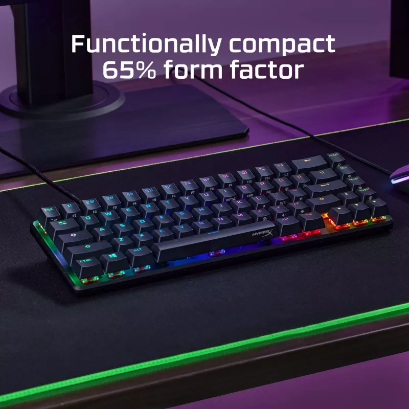 HyperX Alloy Origins 65 – mechaninė žaidimų klaviatūra (HX Red, US išdėstymas)