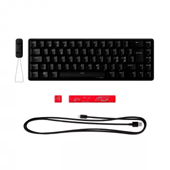 HyperX Alloy Origins 65 mechaninė žaidimų klaviatūra HX Red laidinė RGB