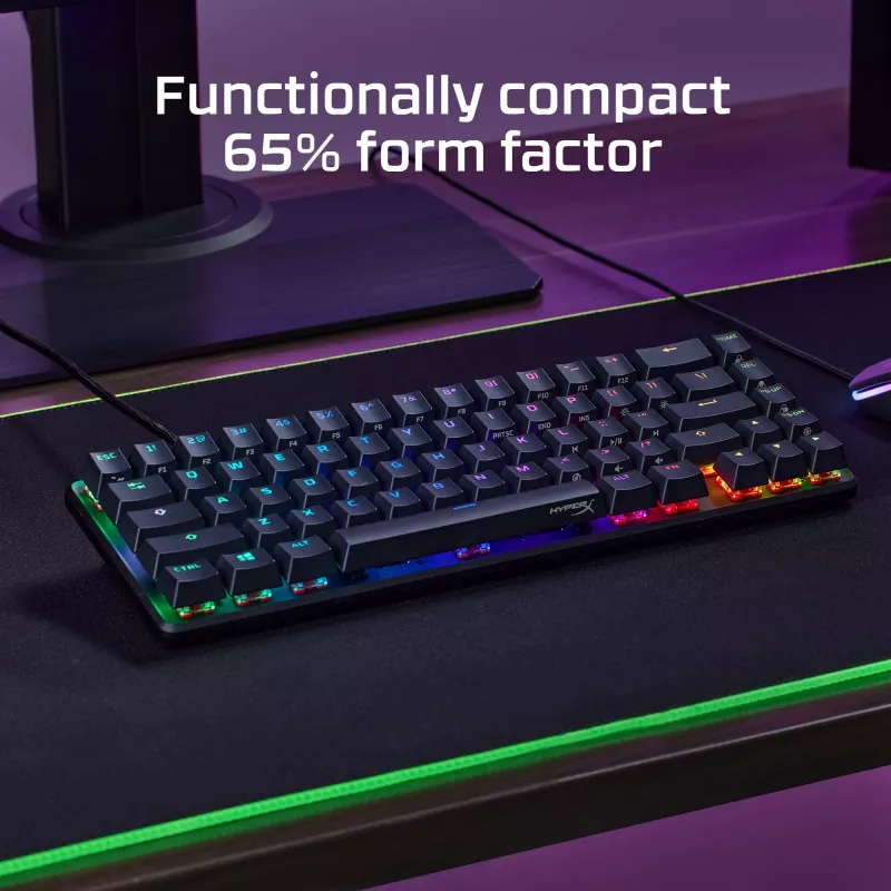 HyperX Alloy Origins 65 mechaninė žaidimų klaviatūra HX Red laidinė RGB