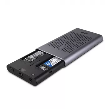 Lindy USB 3.2 Gen 2x2 Dual M.2 NVMe SSD korpusas su klonavimo funkcija