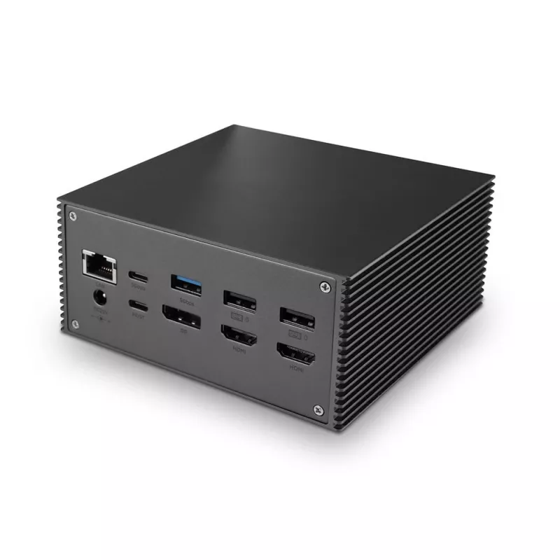 Lindy DST-Pro 101, USB-C nešiojamojo kompiuterio dokų stotelė su 4K palaikymu ir 100W maitinimo šaltiniu