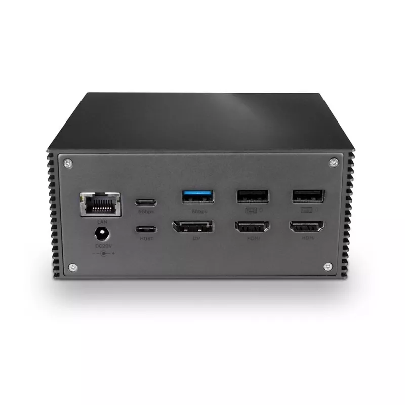Lindy DST-Pro 101, USB-C nešiojamojo kompiuterio dokų stotelė su 4K palaikymu ir 100W maitinimo šaltiniu