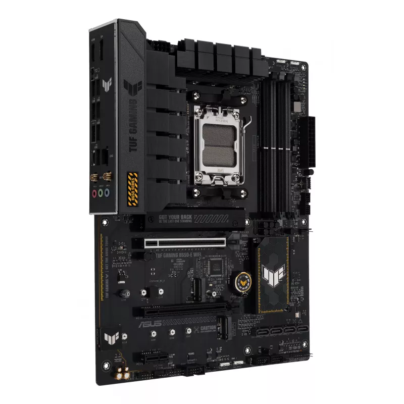 Motininė plokštė ASUS TUF GAMING B650-E WIFI ATX lizdas Socket AM5 DDR5 4x DIMM 192GB Wi‑Fi 6E Bluetooth 5.3 3x M.2 2,5Gb LAN