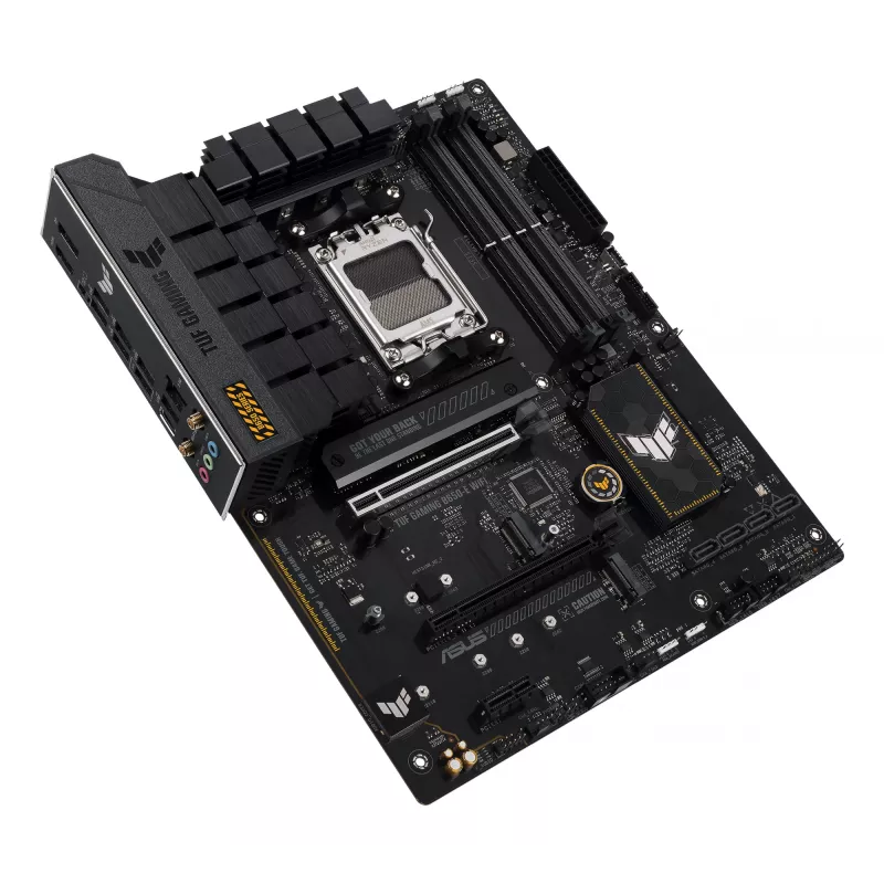 Motininė plokštė ASUS TUF GAMING B650-E WIFI ATX lizdas Socket AM5 DDR5 4x DIMM 192GB Wi‑Fi 6E Bluetooth 5.3 3x M.2 2,5Gb LAN