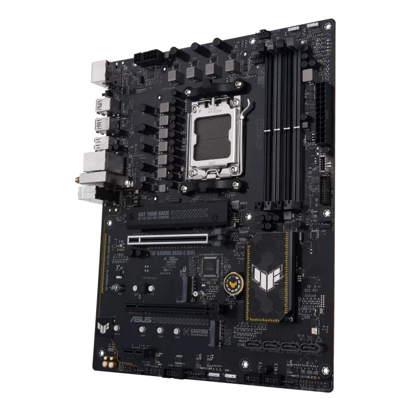 Motininė plokštė ASUS TUF GAMING B650-E WIFI ATX lizdas Socket AM5 DDR5 4x DIMM 192GB Wi‑Fi 6E Bluetooth 5.3 3x M.2 2,5Gb LAN