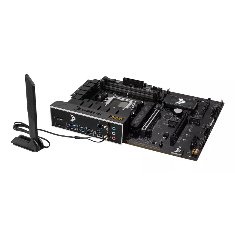 Motininė plokštė ASUS TUF GAMING B650-E WIFI ATX lizdas Socket AM5 DDR5 4x DIMM 192GB Wi‑Fi 6E Bluetooth 5.3 3x M.2 2,5Gb LAN