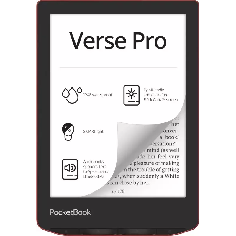 E. knygų skaityklė PocketBook Verse Pro 16 GB Wi-Fi 6 colių E Ink Carta
