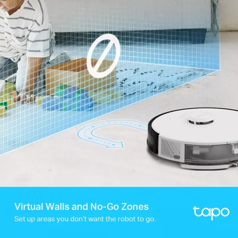 TP-Link Tapo RV30 LiDAR navigacinis robotas dulkių siurblys ir šluostė
