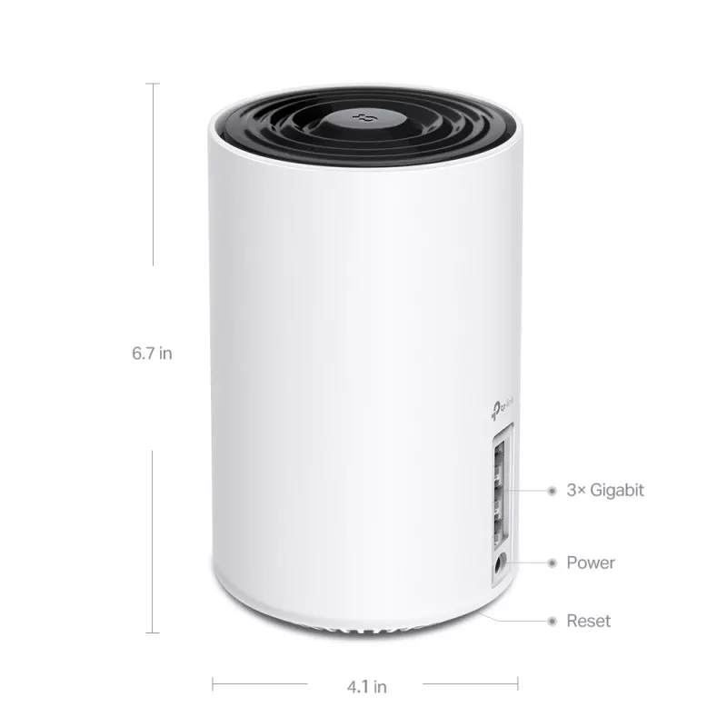 TP-Link Deco XE75 AXE5400 belaidžio tinklo maršrutizatoriaus sistema (triju juostų) Wi-Fi 6E