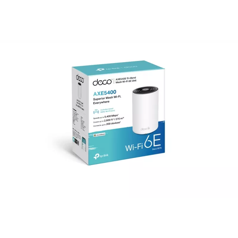 TP-Link Deco XE75 AXE5400 belaidžio tinklo maršrutizatoriaus sistema (triju juostų) Wi-Fi 6E
