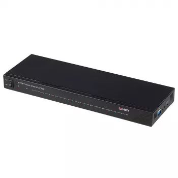 Lindy 16 prievadų HDMI 4K60 skirstytuvas 16x HDMI 3840x2160 juodas