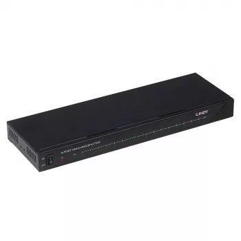 Lindy 16 prievadų HDMI 4K60 skirstytuvas 16x HDMI 3840x2160 juodas