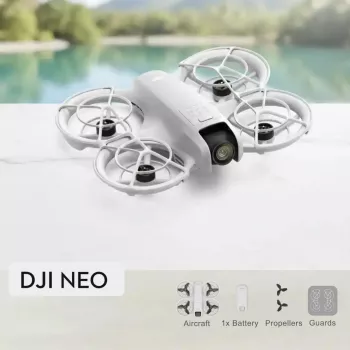 Dronas DJI Neo, 135 g, 4K Ultra HD kamera, iki 18 min skrydžio laiko, be nuotolinio valdymo pulto