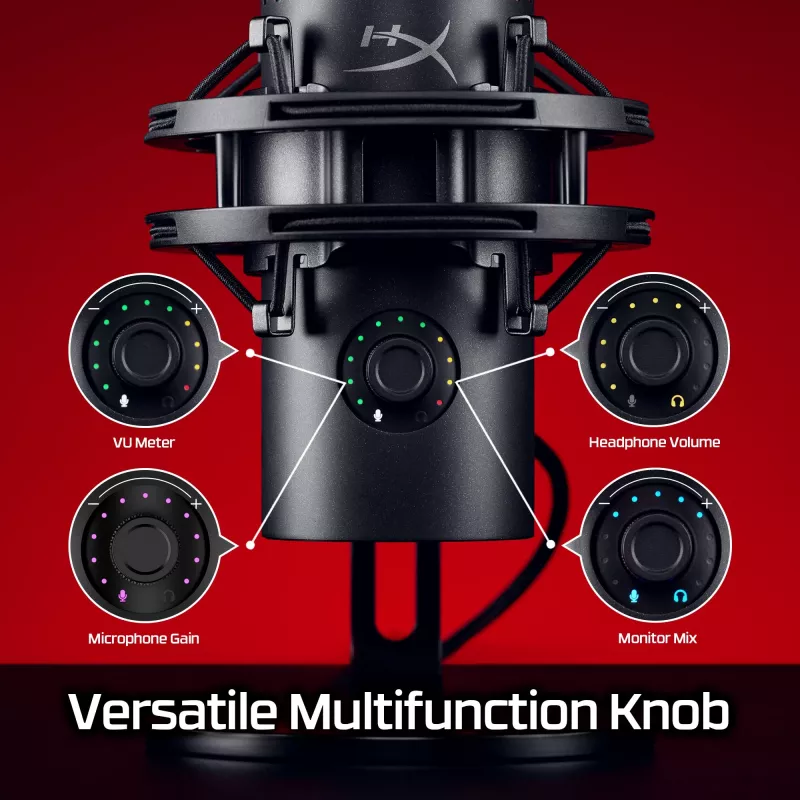 HyperX QuadCast 2 S – USB mikrofonas (juodas)