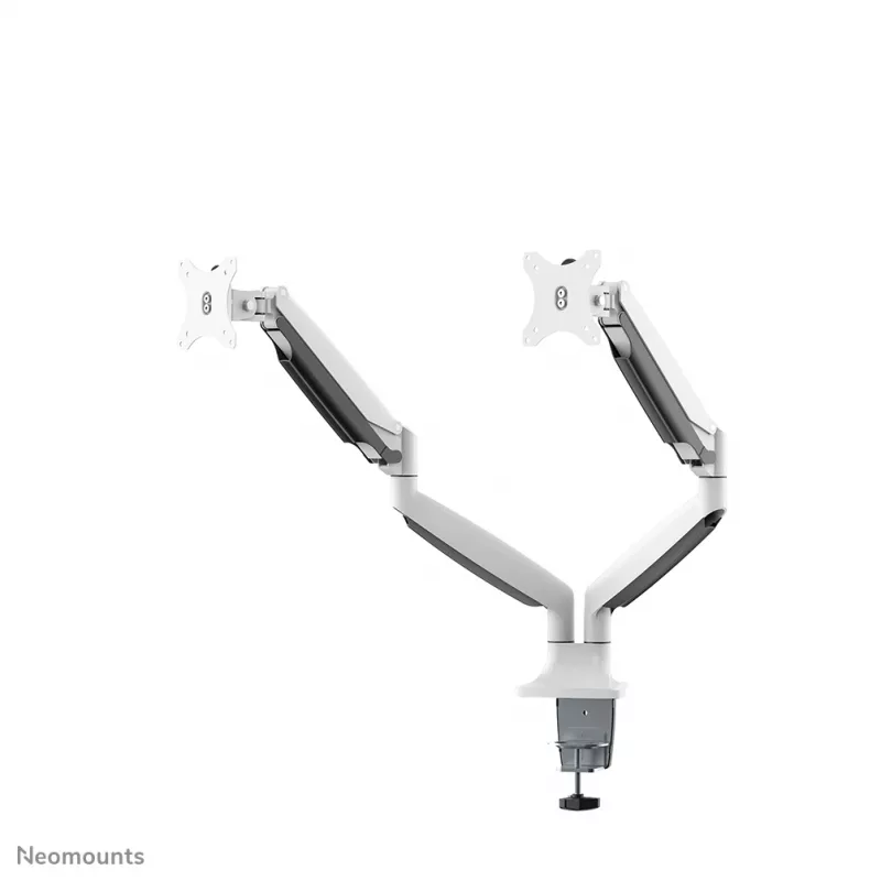 Neomounts NM-D750DWHITE monitorinis laikiklis 10-32 colių – dujinė spyruoklė, Clamp/Grommet, 9 kg, 25.4 cm (10 col.), 81.3 cm (32 col.), 100 x 100 mm, baltas