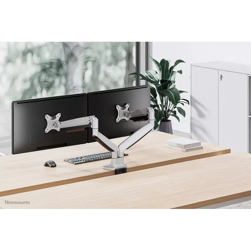 Neomounts NM-D750DSILVER Monitor laikiklis 10-32 colių - dujinė spyruoklė