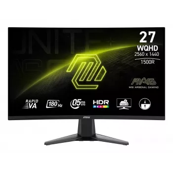 Monitorius MSI MAG 27CQ6F 27 colių (68.6 cm) QHD lenktas VA 180Hz 0.5ms
