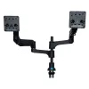 R-Go Tools monitorinis laikiklis R-Go Caparo Dual, dviems monitoriams, reguliuojamas dujine spyruokle, 3-9 kg keliamoji galia, 100% žiedinis, juodas