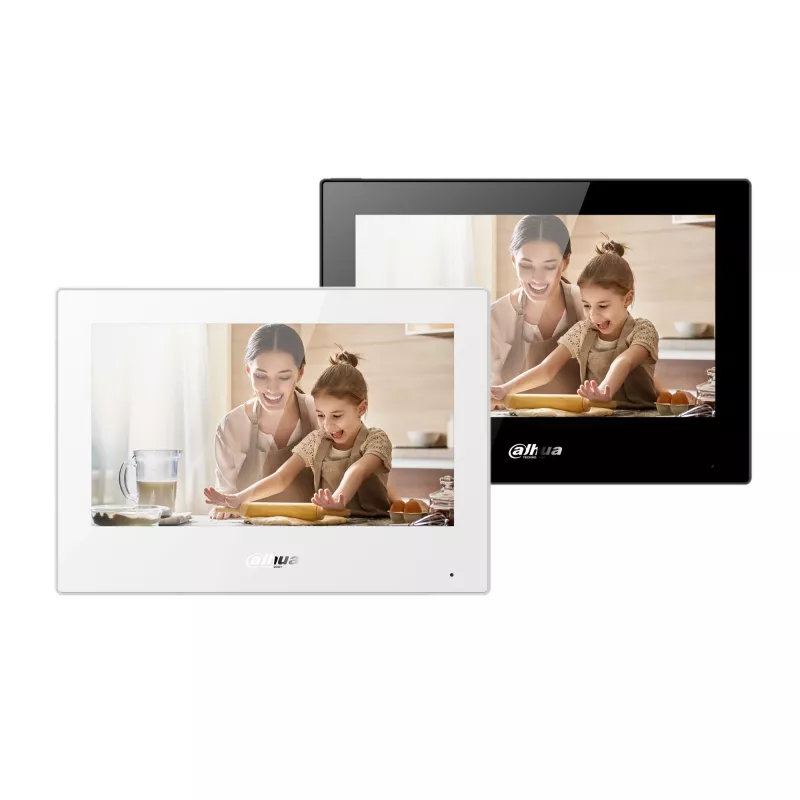 Vaizdo domofono skydelis DAHUA VTH5321GB-W, 7 colių LCD, 12 V DC, Wi‑Fi 802.11b/g/n, Ethernet 10/100 Mbps, 189,6×134,6×26 mm