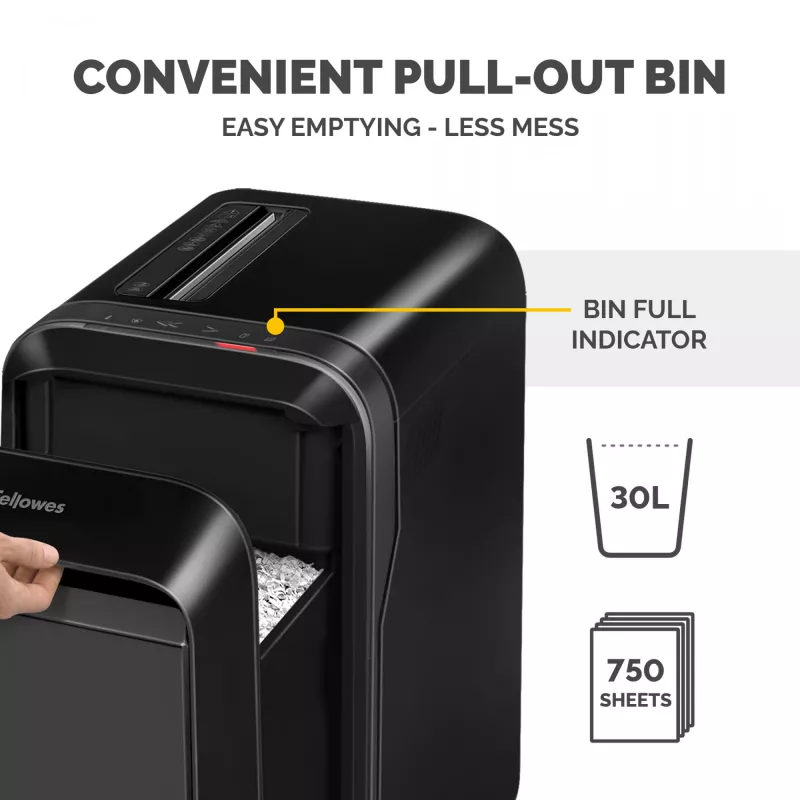 Fellowes LX Series Powershred LX220 popieriaus smulkintuvas 65 dB juodas