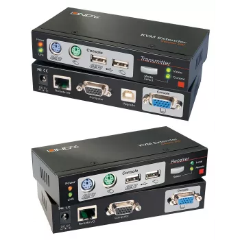 Lindy 300m CAT5 KVM prailgintuvas Combo, USB ir VGA