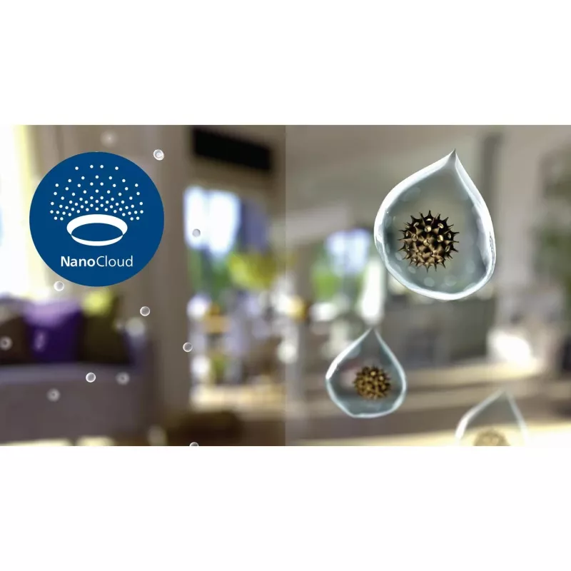 Oro valytuvas su drėkintuvu Philips 3000 serijos AC3737, iki 131 m², 505 m³/h, 55 dB, 42 W, baltas