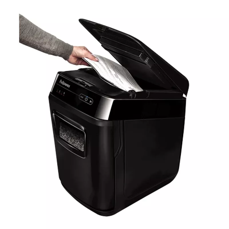 Smulkintuvas popieriaus Fellowes AutoMax 200M mikro smulkinimas Juodas