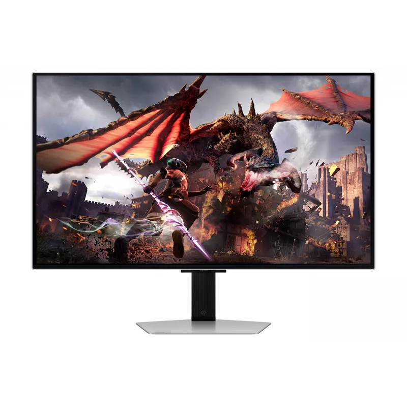Monitorius Samsung G80SD 32 colių OLED 3840 x 2160 16:9 0,03 ms USB 3.2 Gen 1 VESA aukštis reguliuojamas sidabrinis