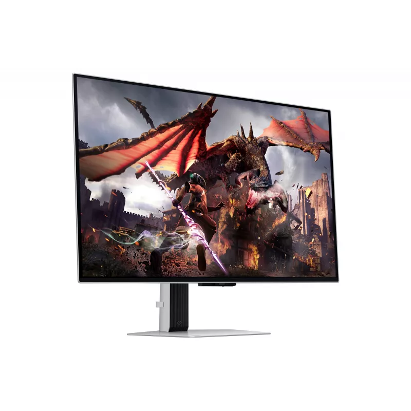 Monitorius Samsung G80SD 32 colių OLED 3840 x 2160 16:9 0,03 ms USB 3.2 Gen 1 VESA aukštis reguliuojamas sidabrinis