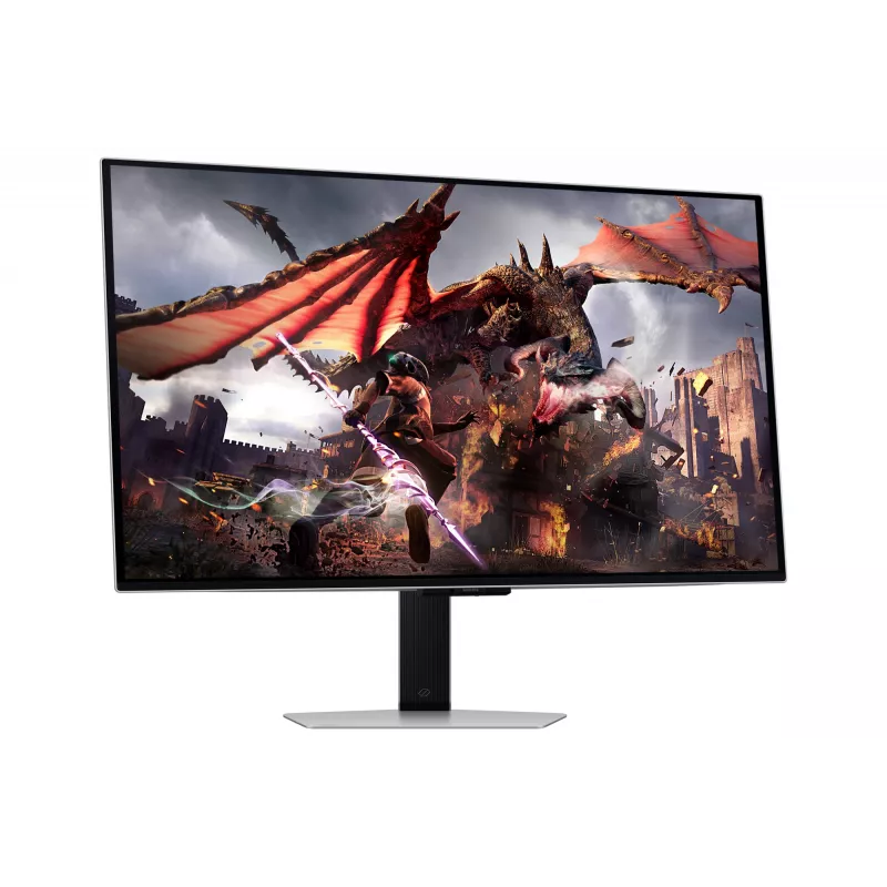 Monitorius Samsung G80SD 32 colių OLED 3840 x 2160 16:9 0,03 ms USB 3.2 Gen 1 VESA aukštis reguliuojamas sidabrinis