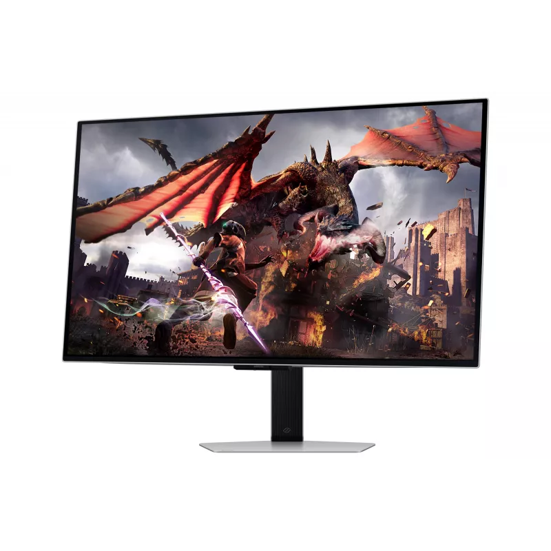 Monitorius Samsung G80SD 32 colių OLED 3840 x 2160 16:9 0,03 ms USB 3.2 Gen 1 VESA aukštis reguliuojamas sidabrinis