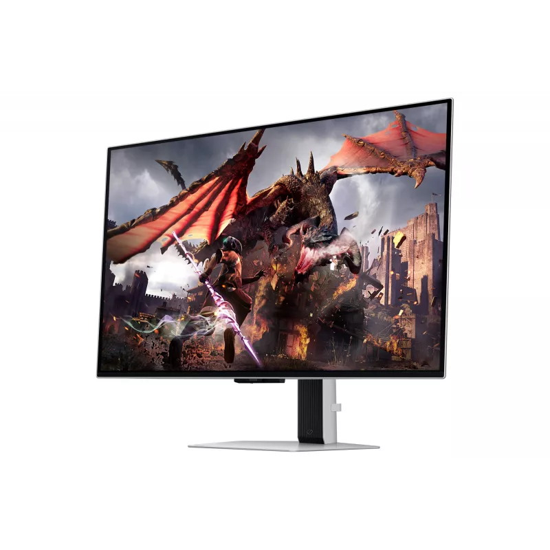 Monitorius Samsung G80SD 32 colių OLED 3840 x 2160 16:9 0,03 ms USB 3.2 Gen 1 VESA aukštis reguliuojamas sidabrinis