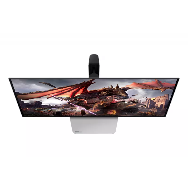 Monitorius Samsung G80SD 32 colių OLED 3840 x 2160 16:9 0,03 ms USB 3.2 Gen 1 VESA aukštis reguliuojamas sidabrinis