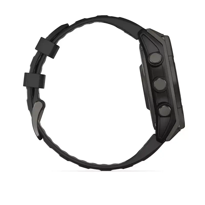 Sportinis išmanusis laikrodis GARMIN fenix 8 Black — 51 mm korpusas, Safyro stiklas, saulės įkrovimas, GPS, 32 GB, 10 ATM, 1,3 colio ekranas