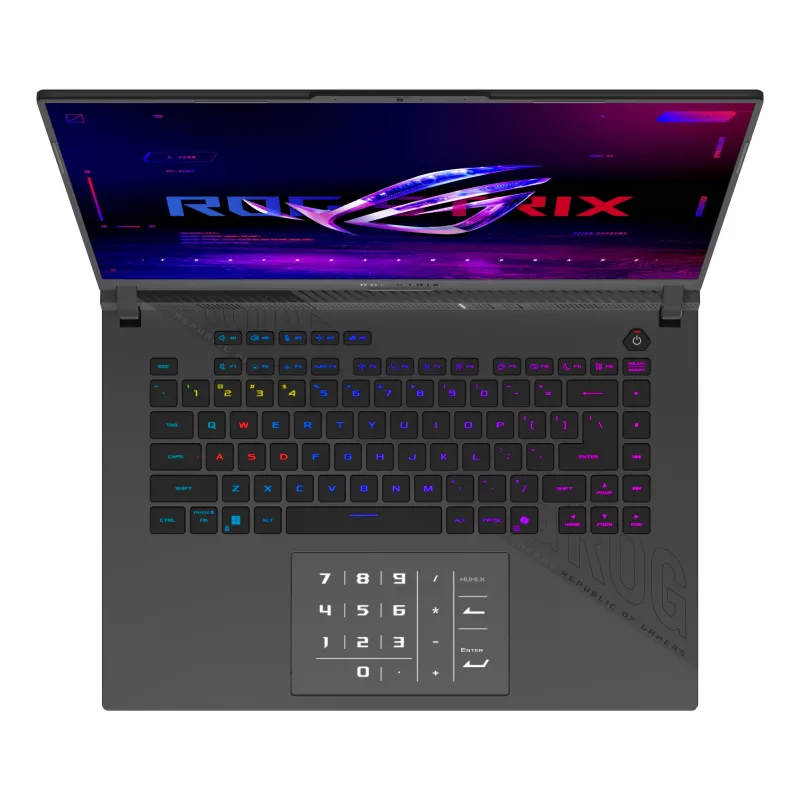 Nešiojamas kompiuteris ASUS ROG Strix G16 16 colių Ryzen 9 16 GB RAM 1 TB SSD NVIDIA GeForce RTX 5070 Ti Windows 11 Home