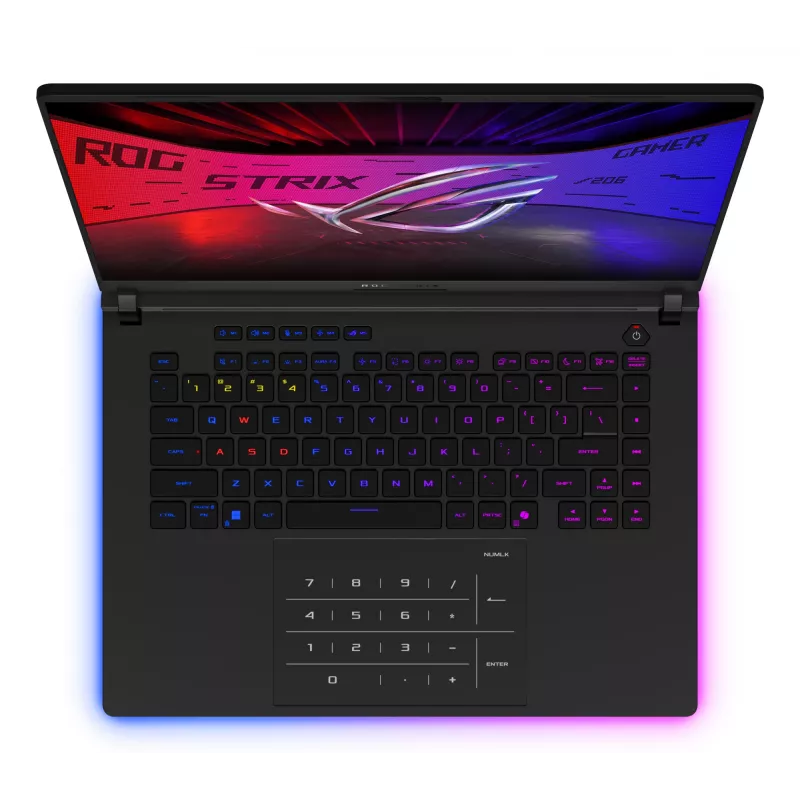Nešiojamas kompiuteris ASUS ROG Strix SCAR 16 G635LX-RW042W, Intel Core Ultra 9 275HX, 40,6 cm (16 col.) WQXGA, 64 GB DDR5, 2 TB SSD, NVIDIA GeForce RTX 5090, Wi-Fi 7, Windows 11 Home, juodas