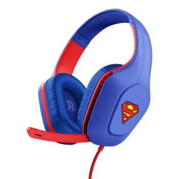 Trust GXT 415SM Zirox laidinės ausinės žaidimams, mėlyna, raudona