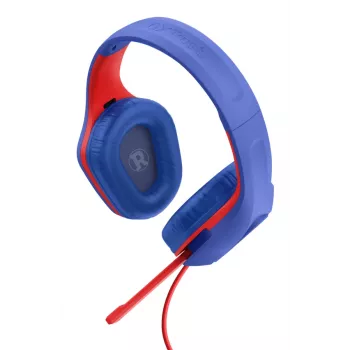 Trust GXT 415SM Zirox laidinės ausinės žaidimams, mėlyna, raudona