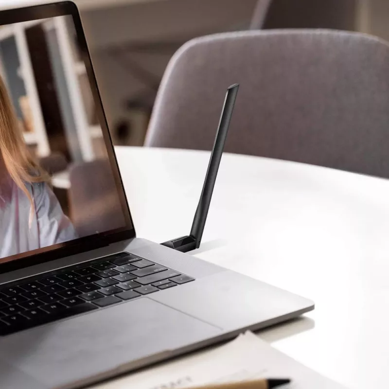 Belaidis USB Wi-Fi adapteris TP-LINK Archer TX35U PLUS – Wi-Fi 6, dvejopas dažnių diapazonas 1201 Mbit/s, USB maitinamas, juodas