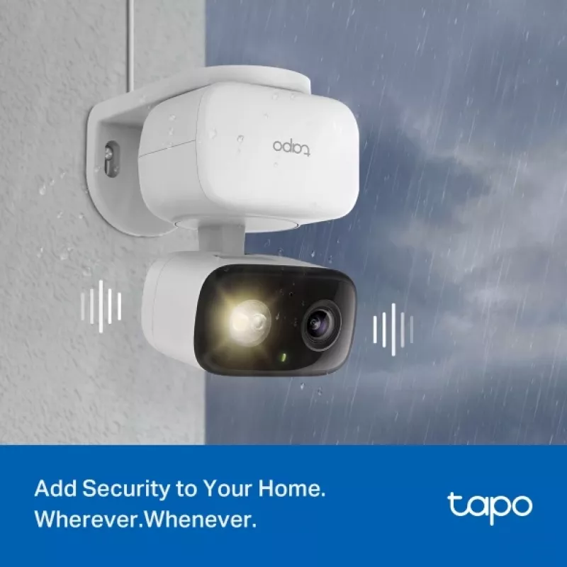 TP-LINK Tapo C206 stebėjimo kamera – vidaus/lauko 1080p HD, pasukama, naktinis matymas, dvipusis garsas