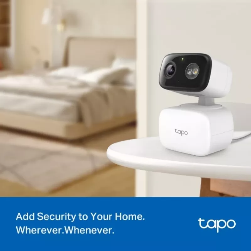 TP-LINK Tapo C206 stebėjimo kamera – vidaus/lauko 1080p HD, pasukama, naktinis matymas, dvipusis garsas