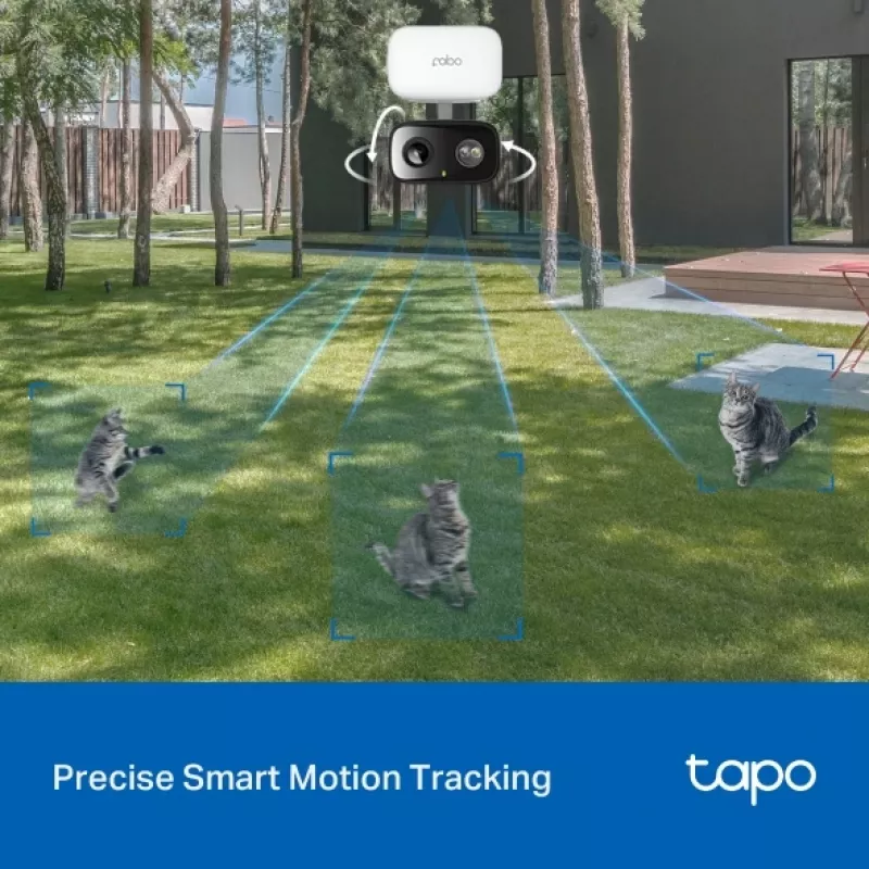 TP-LINK Tapo C206 stebėjimo kamera – vidaus/lauko 1080p HD, pasukama, naktinis matymas, dvipusis garsas