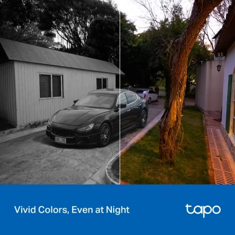 TP-LINK Tapo C206 stebėjimo kamera – vidaus/lauko 1080p HD, pasukama, naktinis matymas, dvipusis garsas