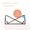 R-Go Tools nešiojamojo kompiuterio stovas R-Go Steel Travel, ergonomiškas ir sulankstomas, tinka 10–22 colių nešiojamam kompiuteriui, juodas