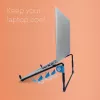 R-Go Tools nešiojamojo kompiuterio stovas R-Go Steel Travel, ergonomiškas ir sulankstomas, tinka 10–22 colių nešiojamam kompiuteriui, juodas